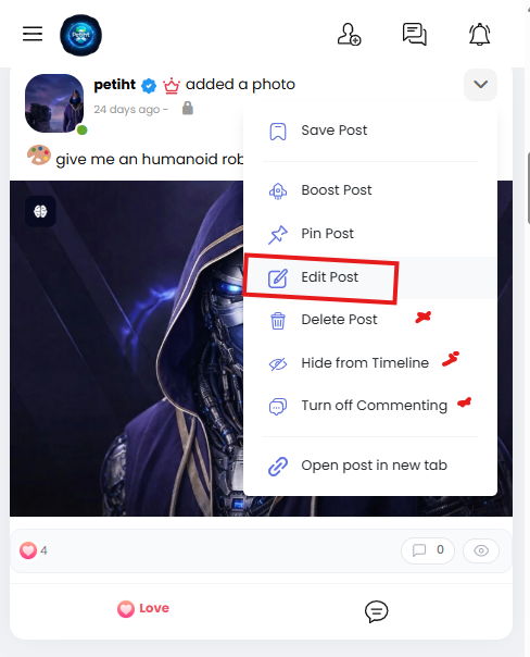 modifie , bouste , change